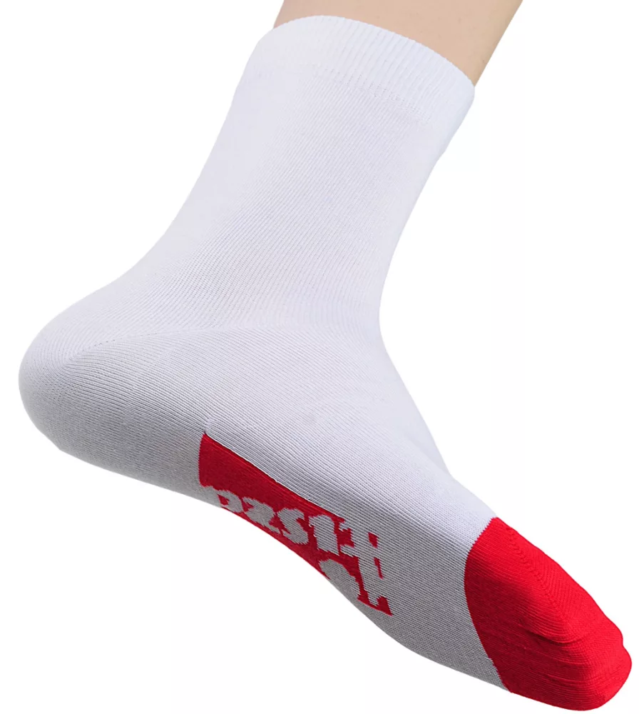 Zokni Fehér-piros - 39-41