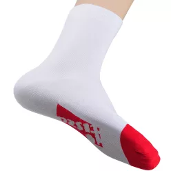 Zokni Fehér-piros