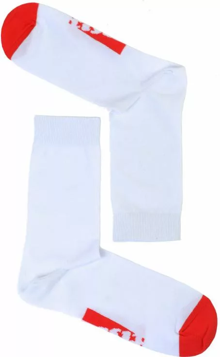 Zokni Fehér-piros - 39-41