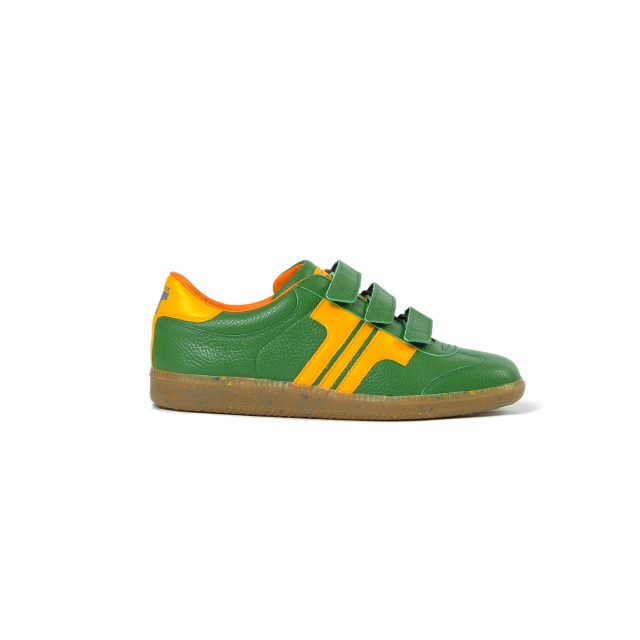 Tisza cipő - Delux - Zöld-sárga